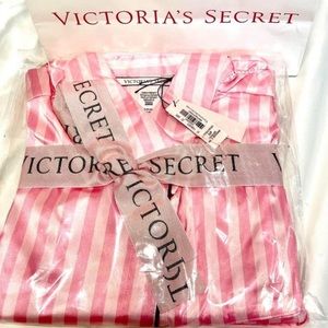 Victoria’s Secret signature stripe satin pajamas